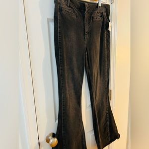Free People Black Denim Jeans